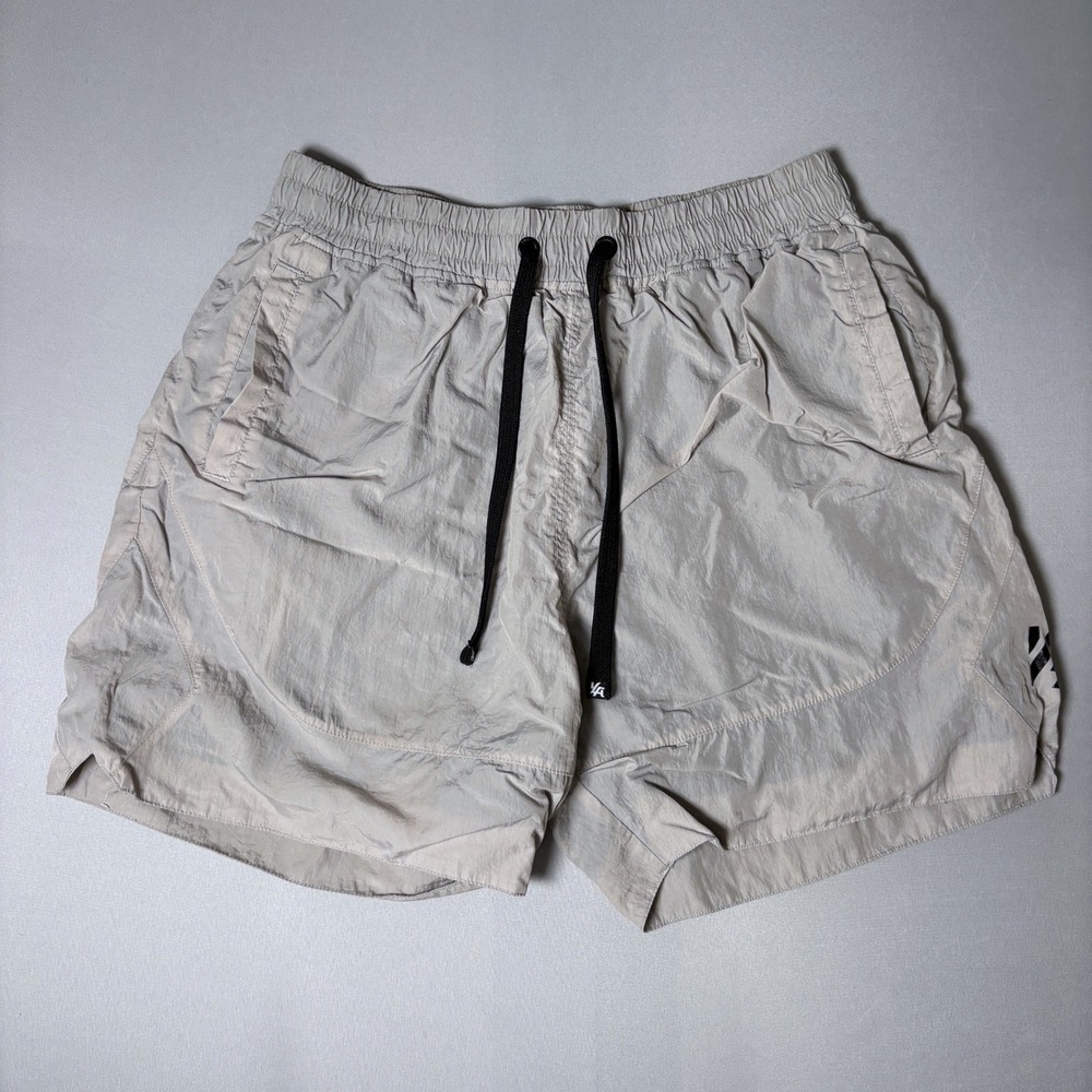 YoungLA 109 Woven Gym Shorts Gray Bodybuilding Running Mens Large YLA2105
